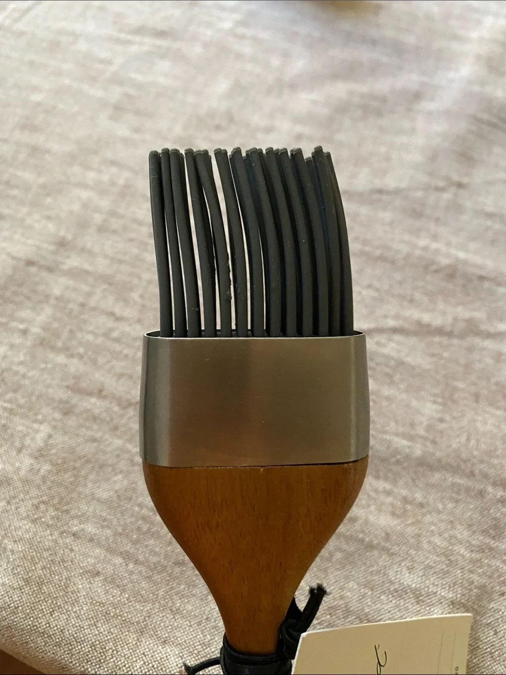 HEARTH & HAND WITH MAGNOLIA WOOD & SILICONE BRUSH FOR BASTING & BAKING NEW